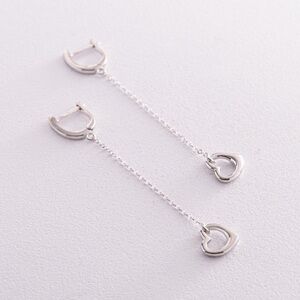 925 sterling silver heart earings